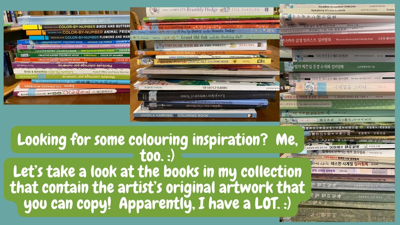 Colouring books with original art you can copy! (Or just use for inspiration) :) | Adult Colouring