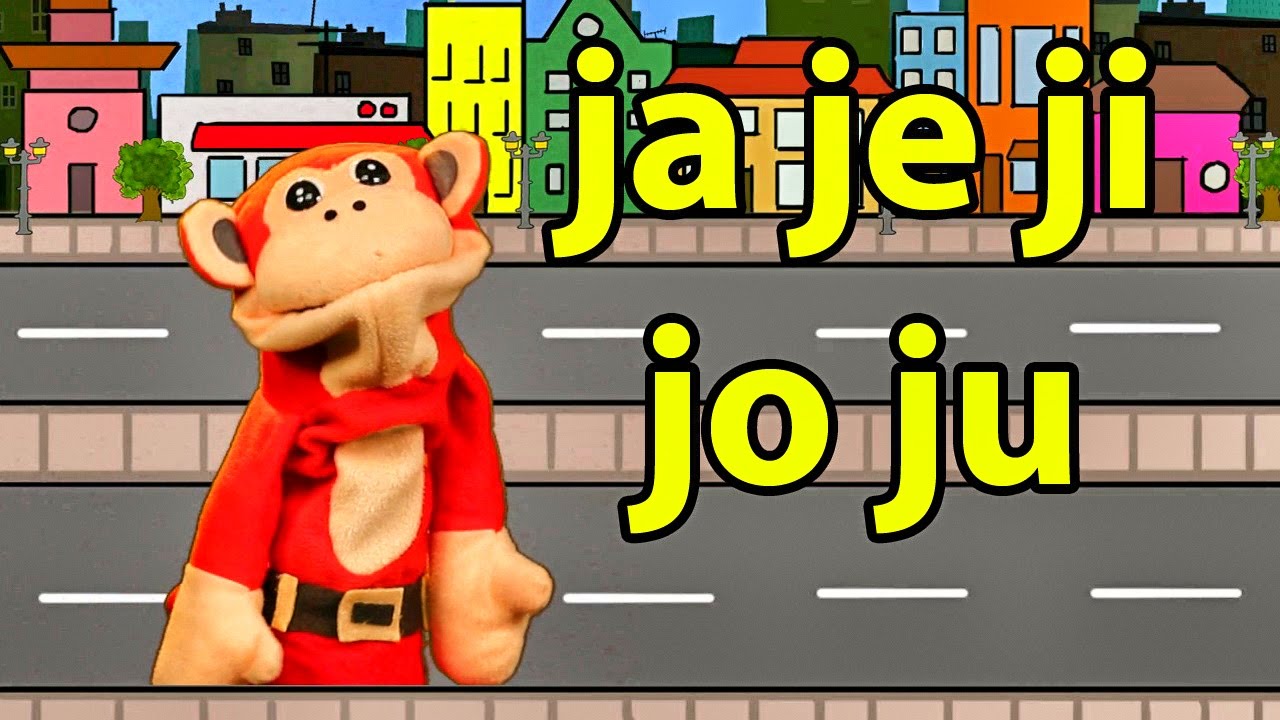 Sílabas ja je ji jo ju - El Mono Sílabo - Videos Infantiles - Educación para Niños #