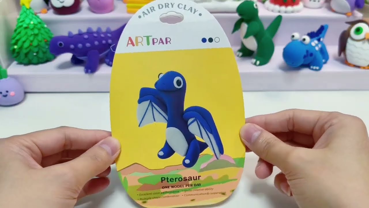 Air Dry Clay Pterodactyl 🦅 | Easy Flying Dinosaur Craft for Kids & Beginners