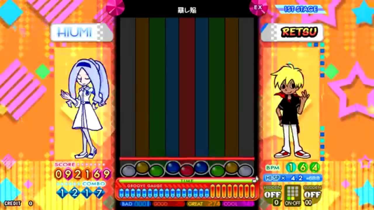 [pop'n music] 暴レ焔 EX mirror