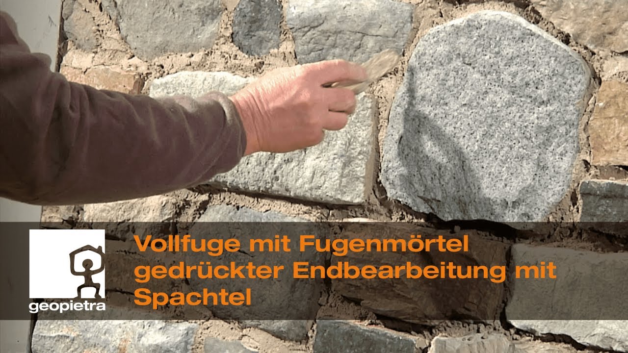 GEOPIETRA&reg; - Vollfuge mit Fugenm&ouml;rtel, gedr&uuml;ckte Endbearbeitung mit Spachtel - Official Video 🇩🇪