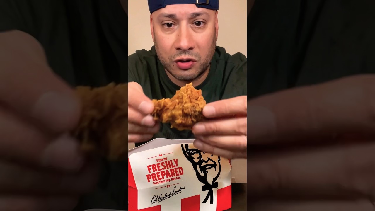 Big Bite! KFC&reg; Hot & Spicy Chicken Wings #food #shorts #foodie