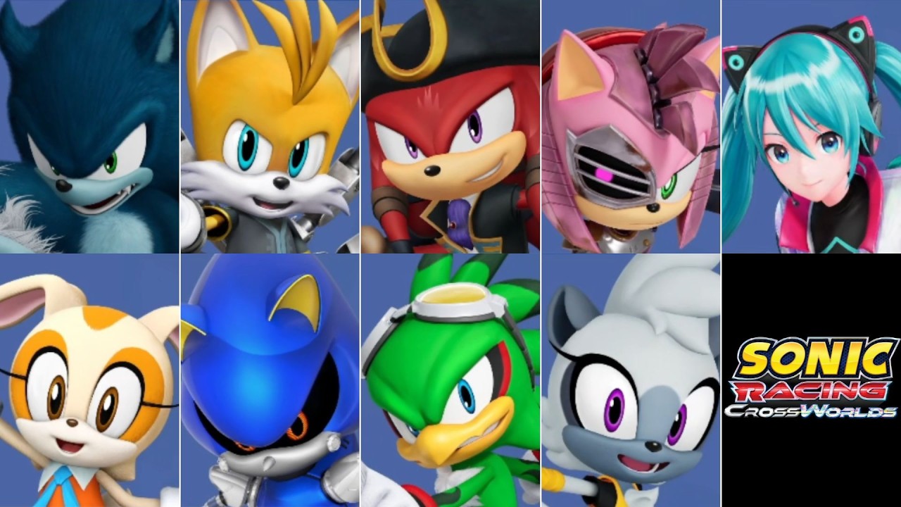 Sonic Racing: CrossWorlds (PC) // Full Game 100% Walkthrough (Sonic Speed - All 9 Cups)