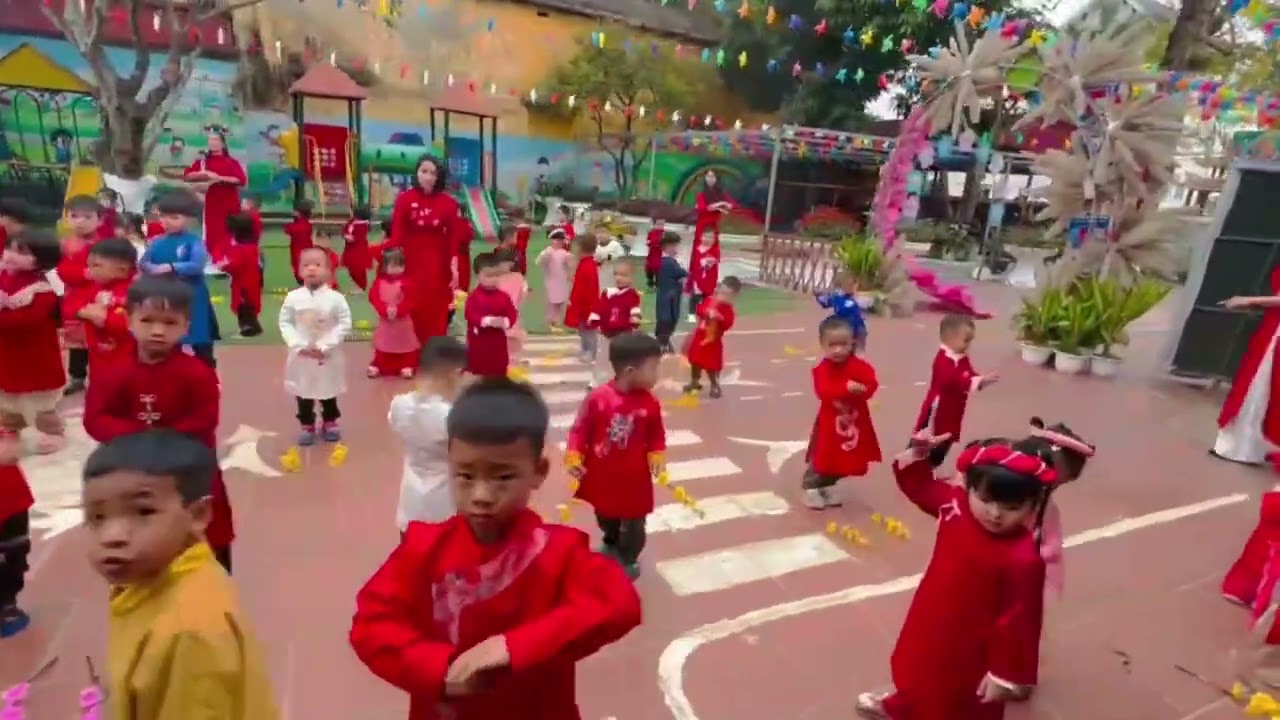 Đồng diễn chào xuân Bính Ngọ 2026 - Trường MN Bắc Lũng