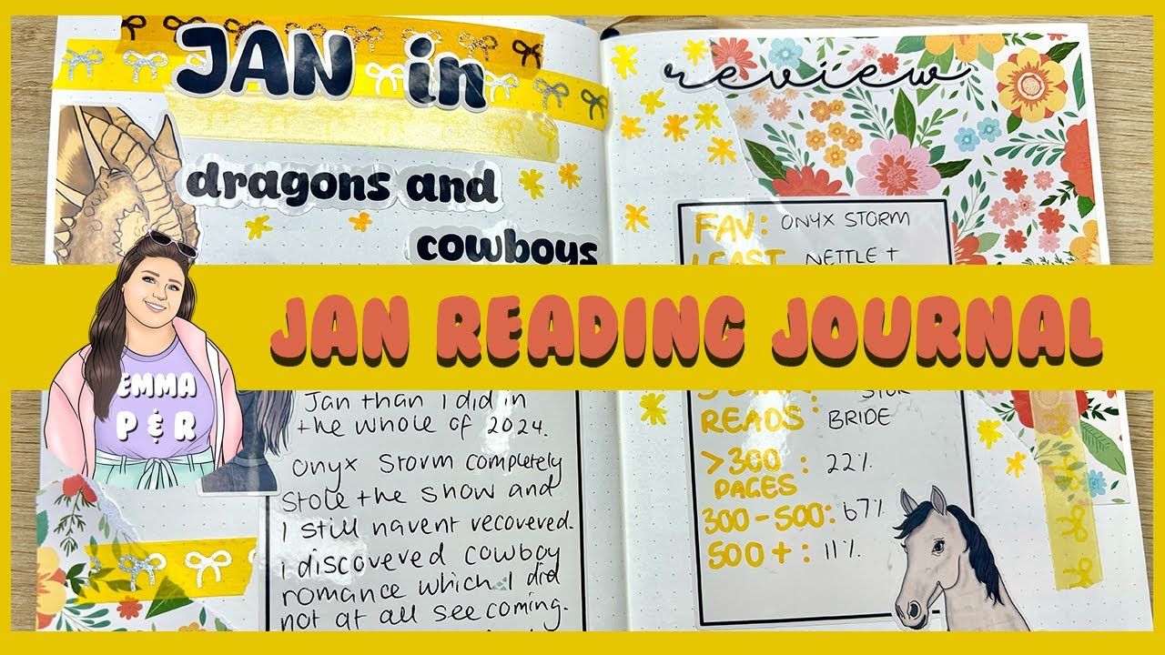 January Reading Journal Flip Through