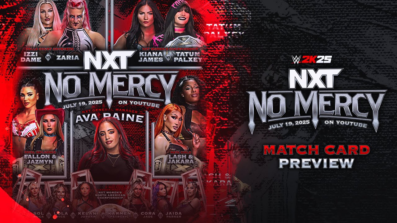 WWE 2K25 Women's Universe Mode - NXT No Mercy: Match Card Preview