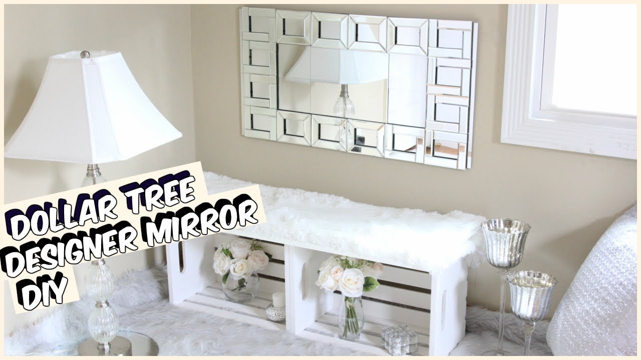 GLAM DOLLAR TREE MIRROR DIY