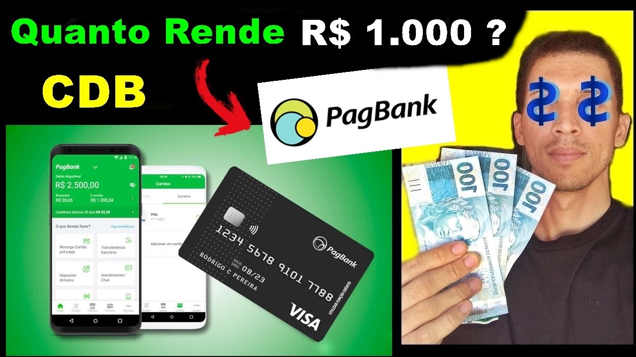 Conta Pagbank Quanto Rende Mil Reais no pagbank render dinheiro vale a pena o cdb pagbank ?