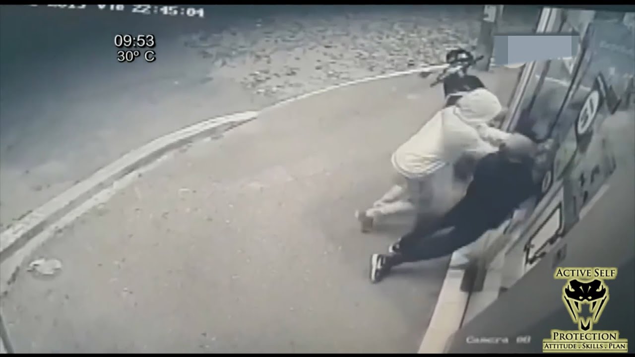 Hero Guard Shows Robbers the Door