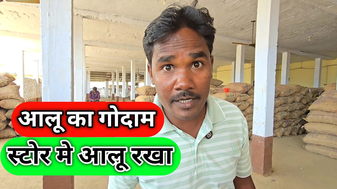 आलू का गोदाम 😲 स्टोर मे आलू रखा