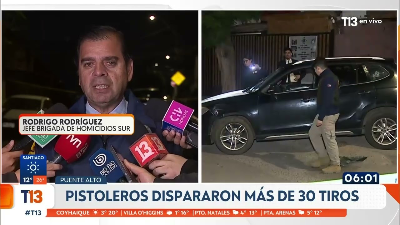 Acribillan a hombre que circulaba en auto de alta gama en Puente Alto