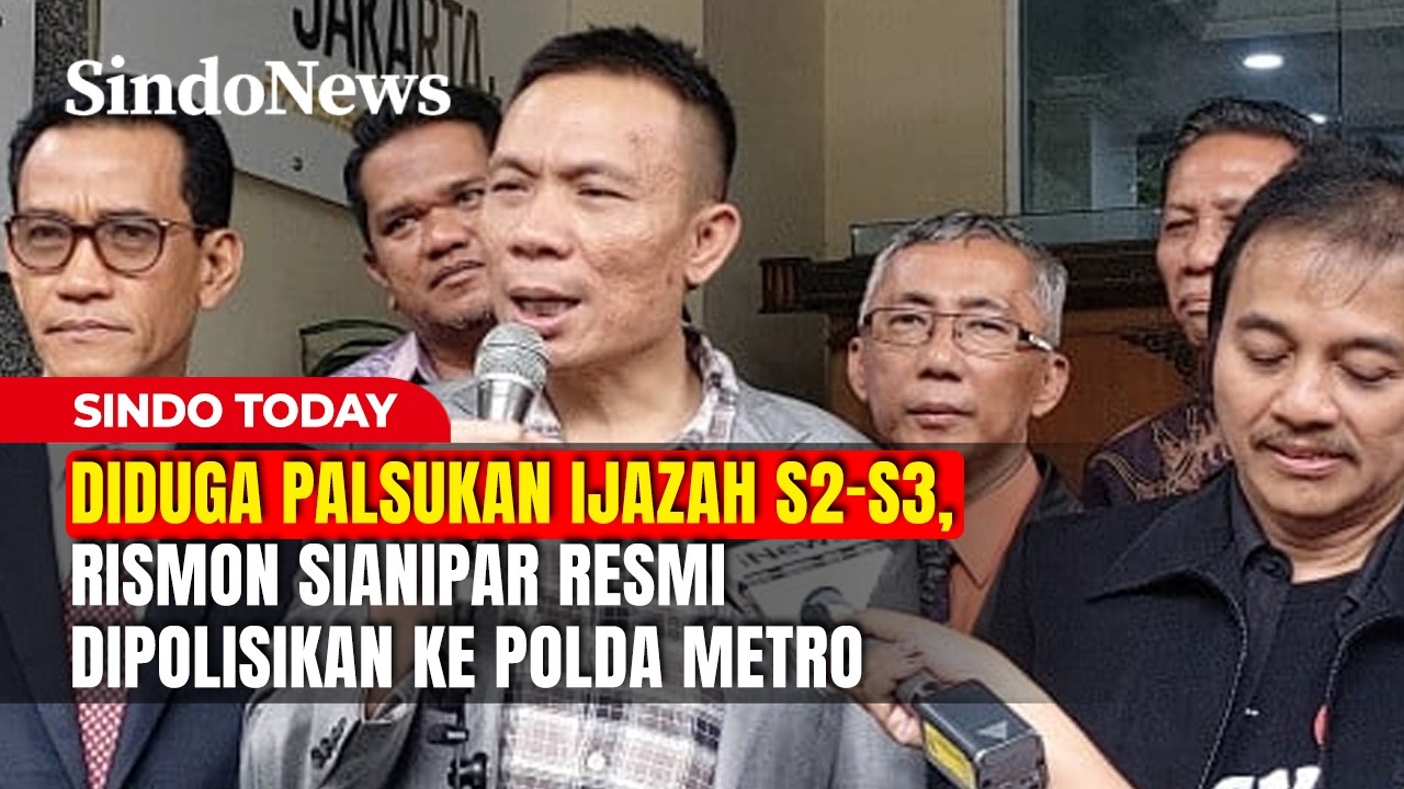 Diduga Palsukan Ijazah S2-S3, Rismon Sianipar Resmi Dipolisikan ke Polda Metro | Sindo Today | 14/02