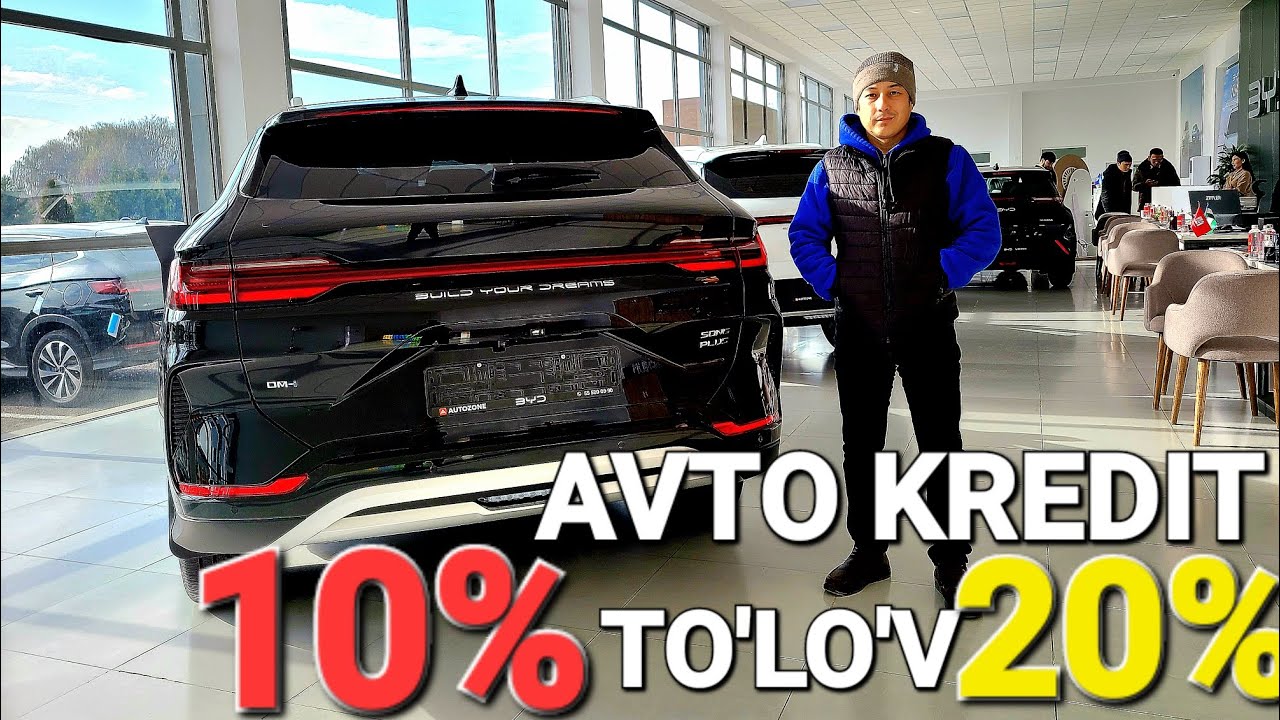 HALQ KUTGAN KUN KELDI ENDI 10 % TO'LO'V BILAN MASHINA HARID QILING BYD INOMARKA NARXLARI