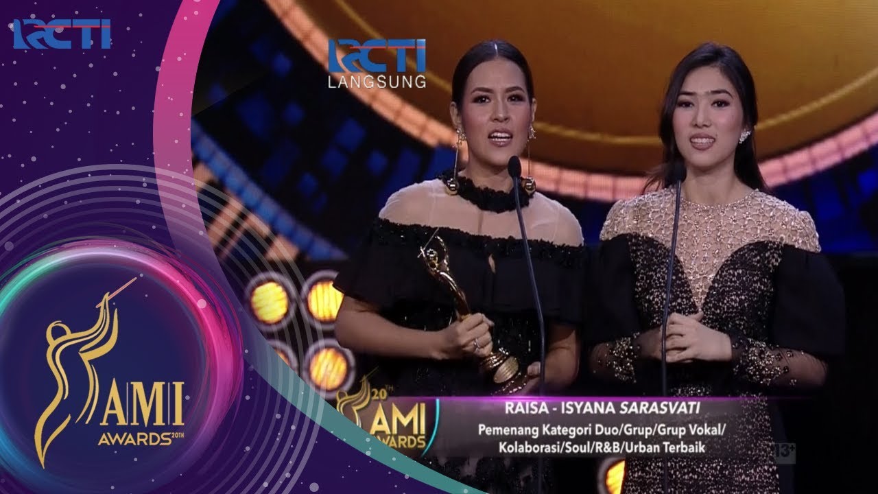 Raisa – Isyana Sarasvati | Pemenang Kategori Duo / Grup Soul / RnB / Urban Terbaik | AMI AWARDS 20th