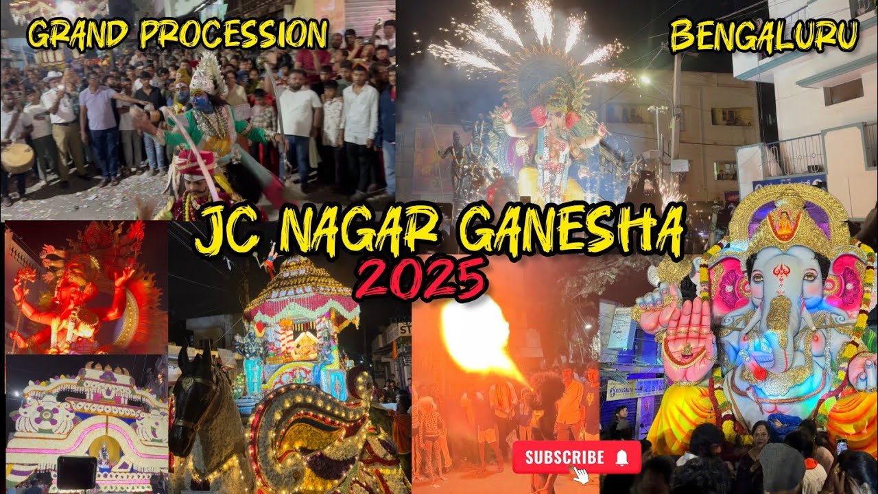 JC Nagar Ganesha Procession 2025 | Bengaluru #jcnagar #rtnagar #ganesha #ganeshaprocession #visrajan