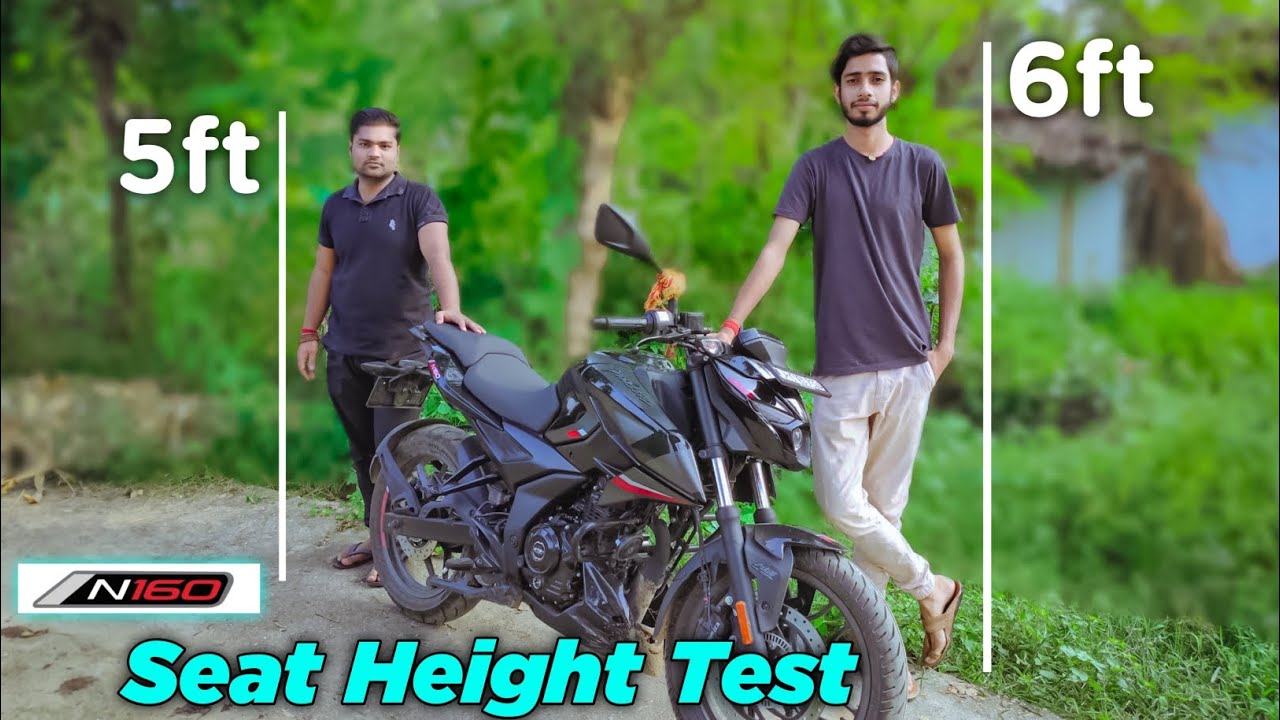 Minimum height for pulsar n160 ||  New Bajaj N160 height test video