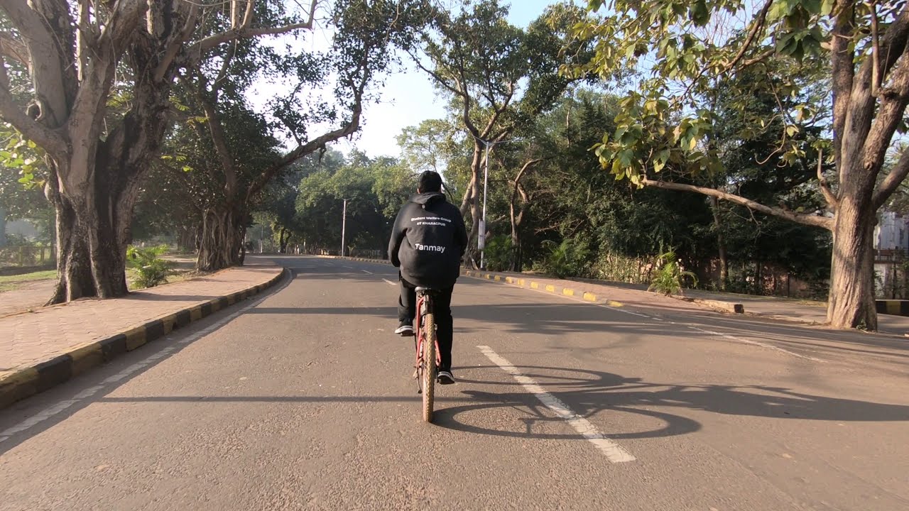 IIT Kharagpur 2.2 on Cycle || Raw Gopro video 2.7K