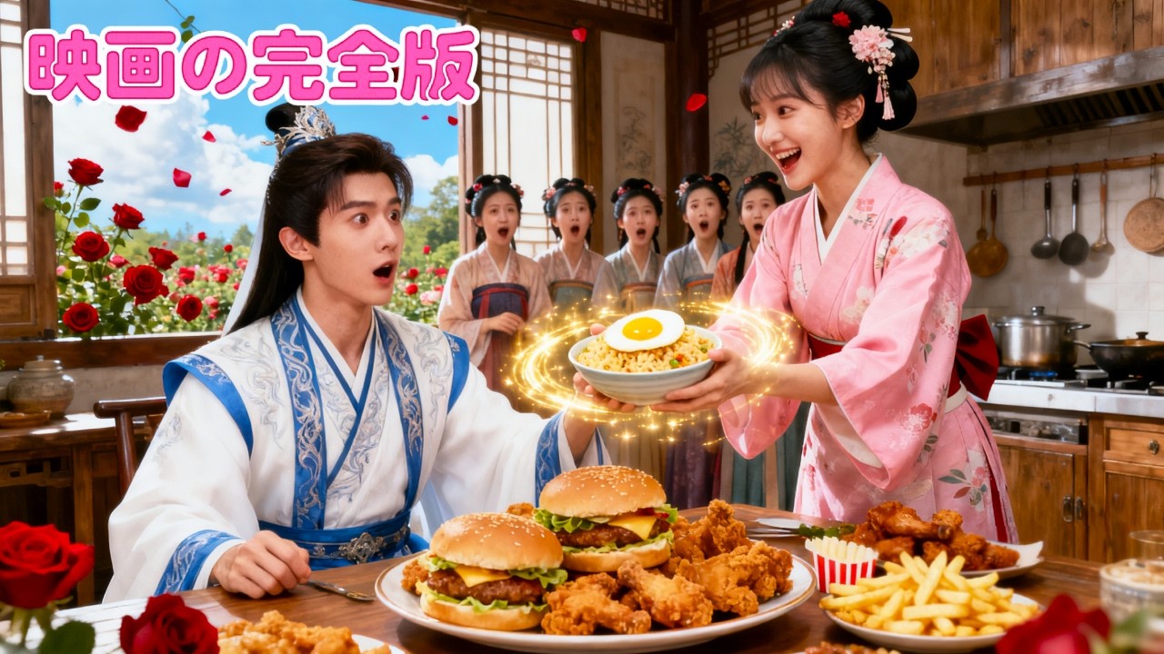 日本語吹き替え |現代少女が古代にタイムスリップ！冷遇される皇后となった。しかし彼女の作る&ldquo;現代グルメ&rdquo;が、残虐な皇帝の心を虜にし、皇帝はやがて彼女に夢中になっていく！💖#人気短編ドラマ #恋愛
