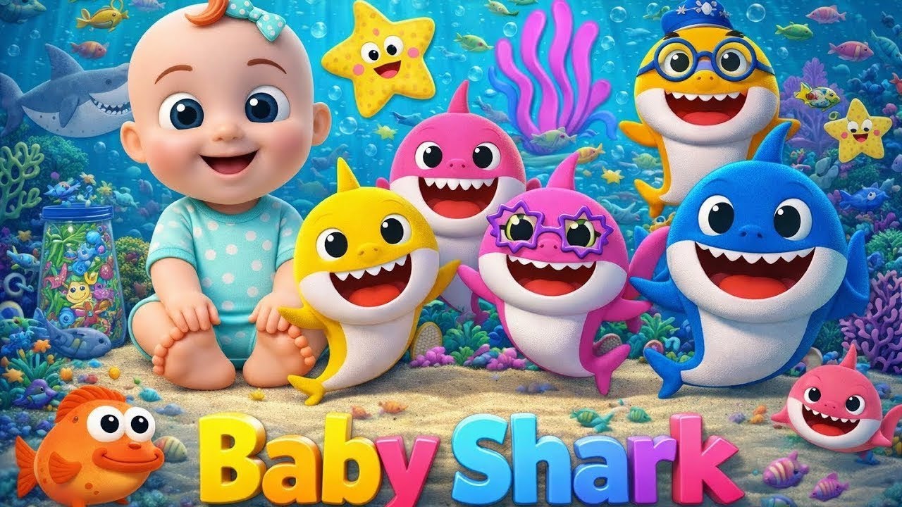 📌 Baby Shark 🦈🎵 | Splashing Fun Under the Sea! ✨ | Baby Bubbles