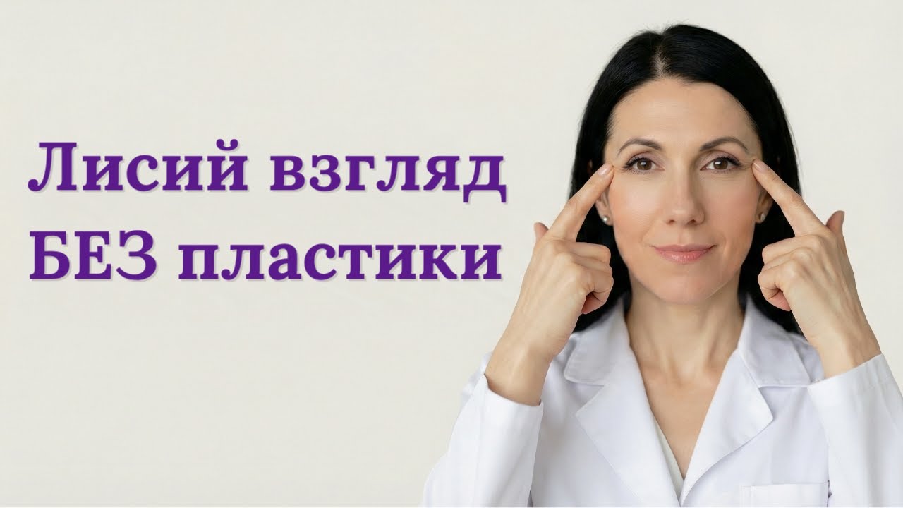 Как сделать открытый взгляд и лисьи глазки БЕЗ пластики