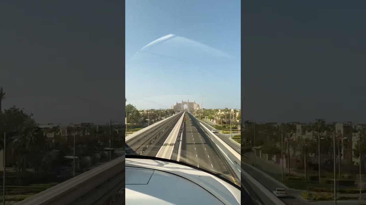 Palm Jumeirah MONORAIL 🚝 Dubai Timelapse