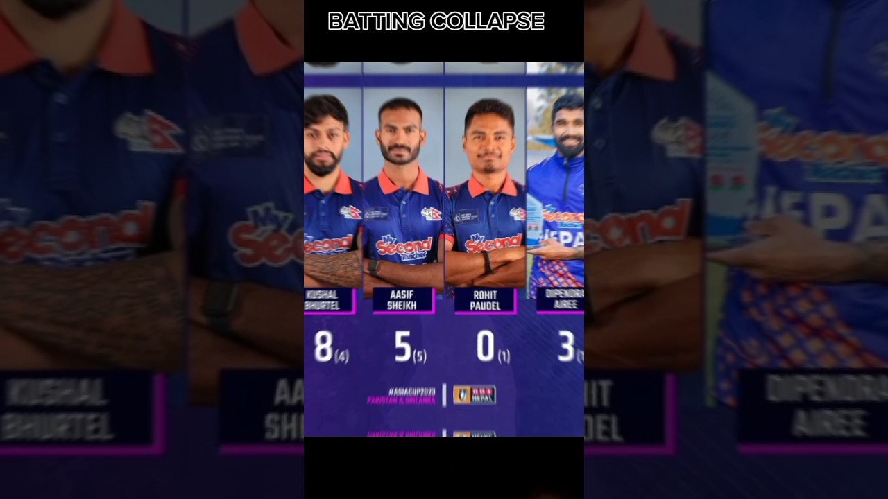 Batting collapse #nepalcricket #odinepal
