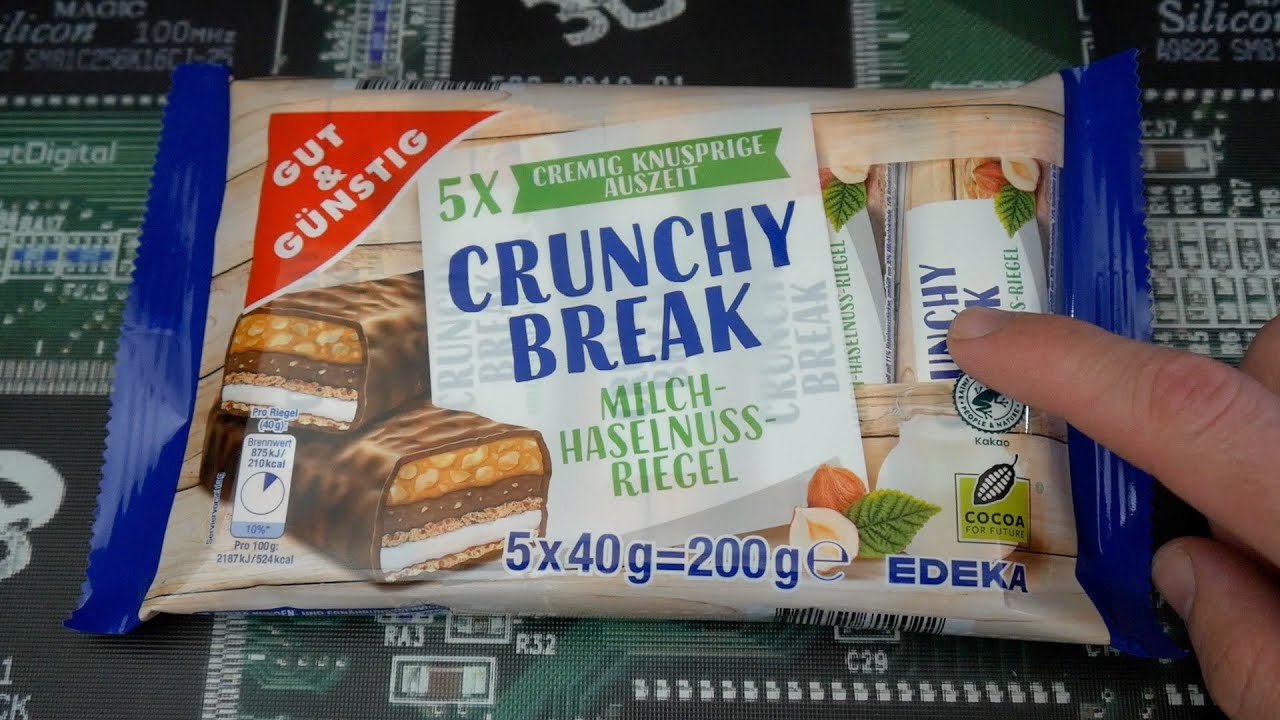 Gut & G&uuml;nstig Crunchy Break 🍫 Genau so gut wie der Knoppers Riegel ?