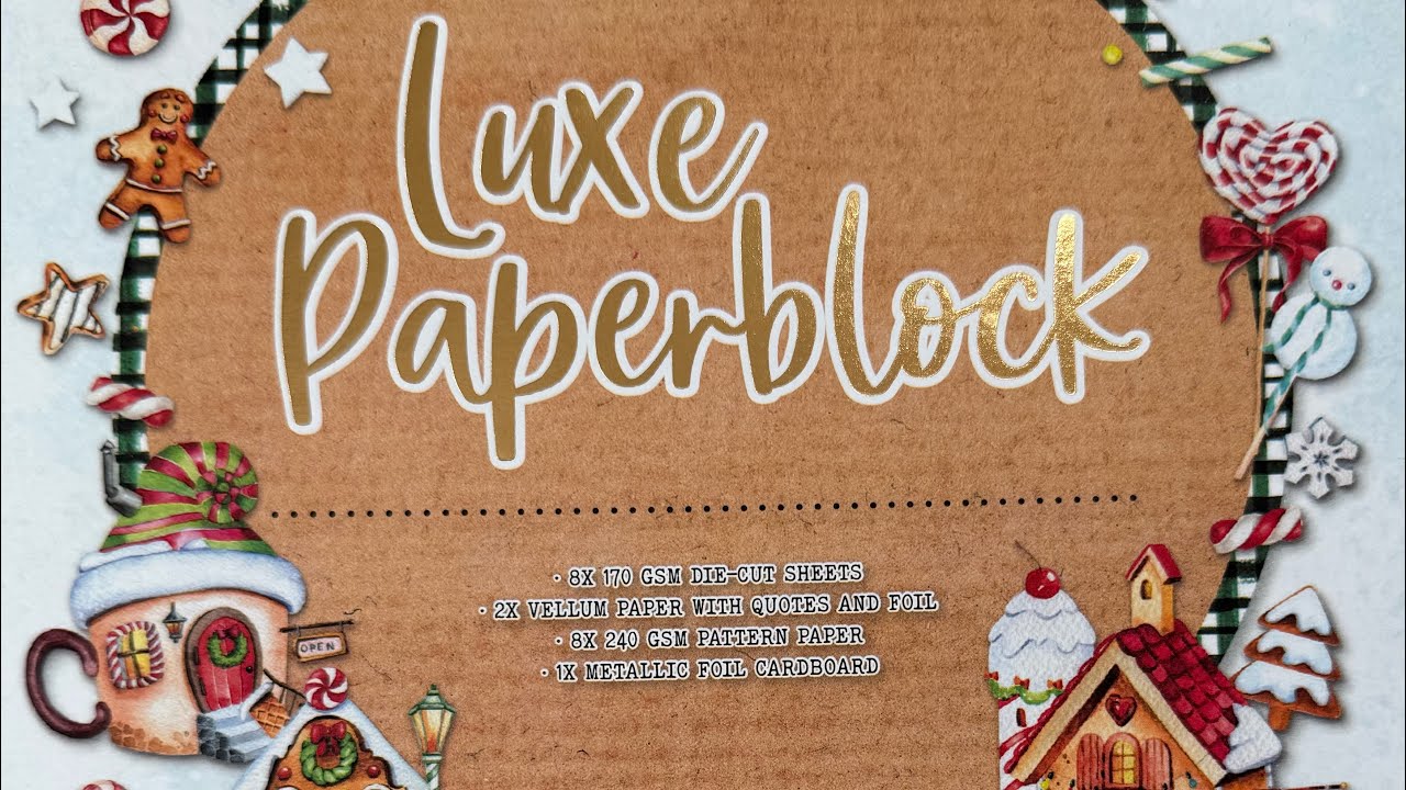 6 Karten basteln  mit dem Luxe Paper Block von Action 