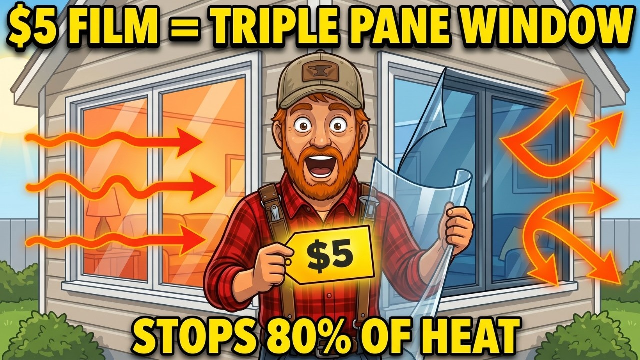 This $5 Film Stops 80% of Heat Coming Through Your Windows. Why Do They Sell You New Glass Instead?