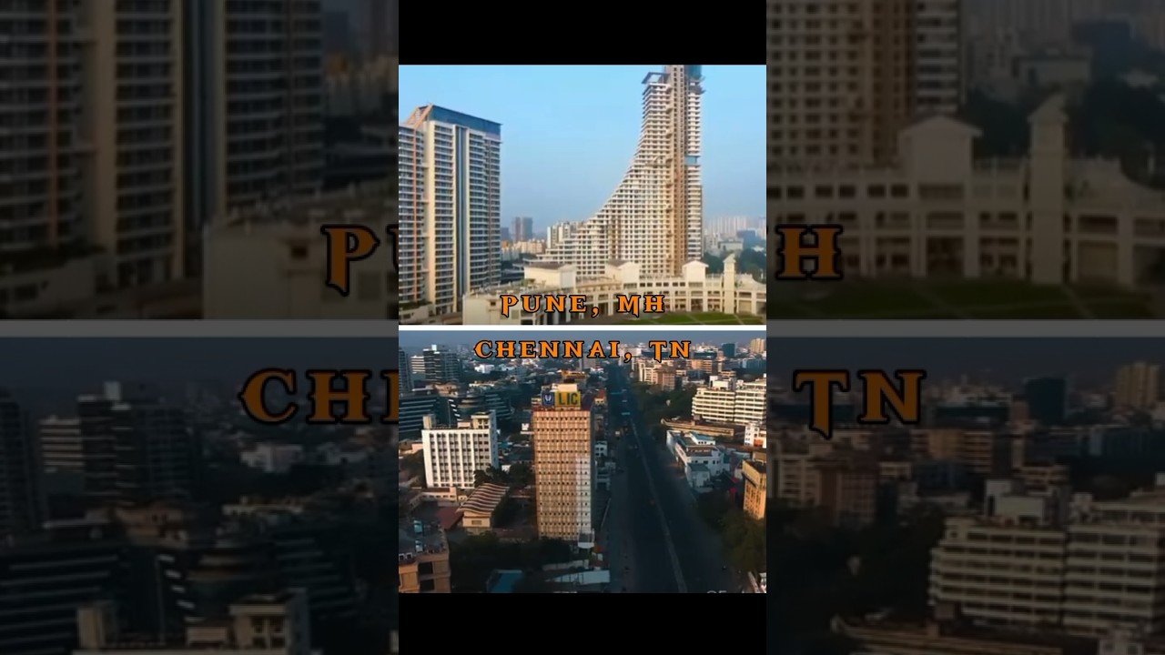 Pune, MH Vs Chennai, TN / City comparison / Who have better infrastructure / #shorts #drone