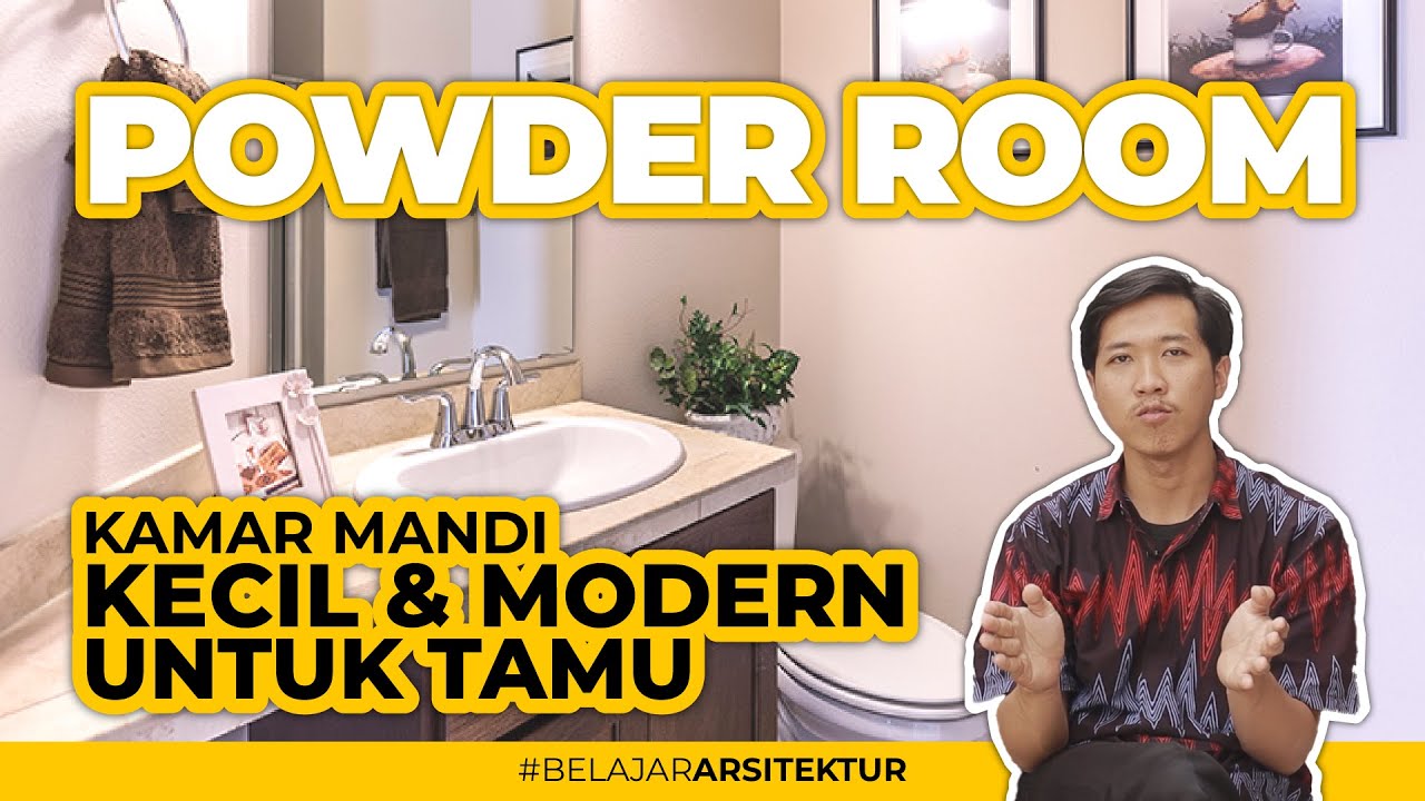 POWDER ROOM | KAMAR MANDI MINIMALIS UNTUK TAMU