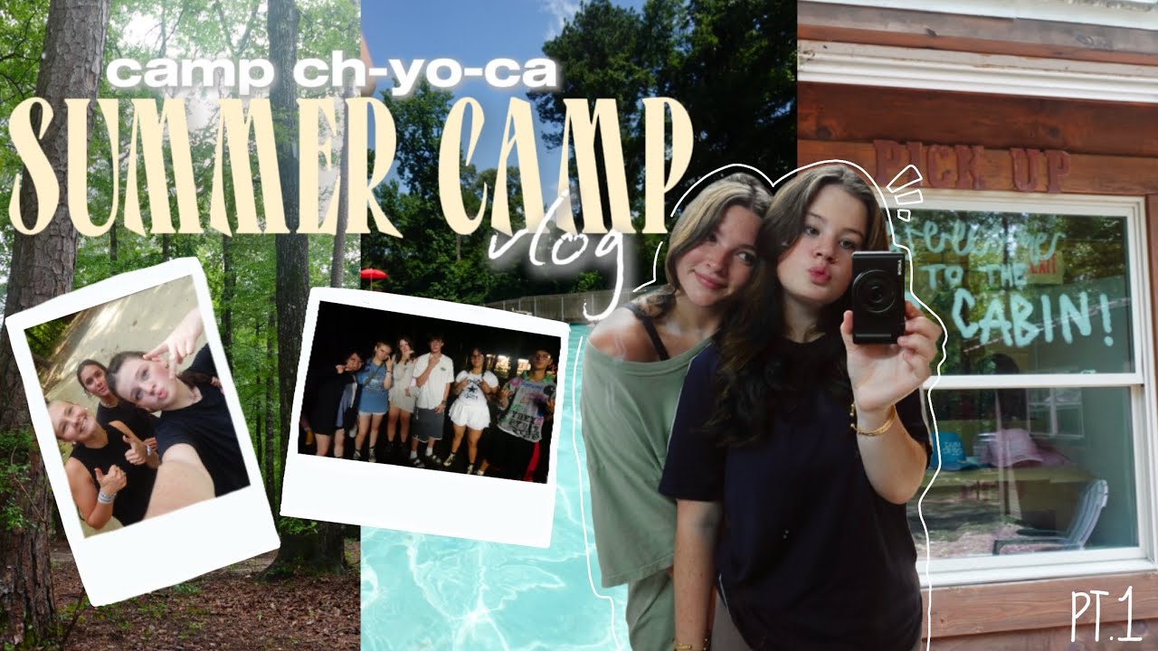 SUMMER CAMP VLOG (PT.1) | Camp CH-YO-CA, friends, late night games, & cabin chaos. | adeline jean