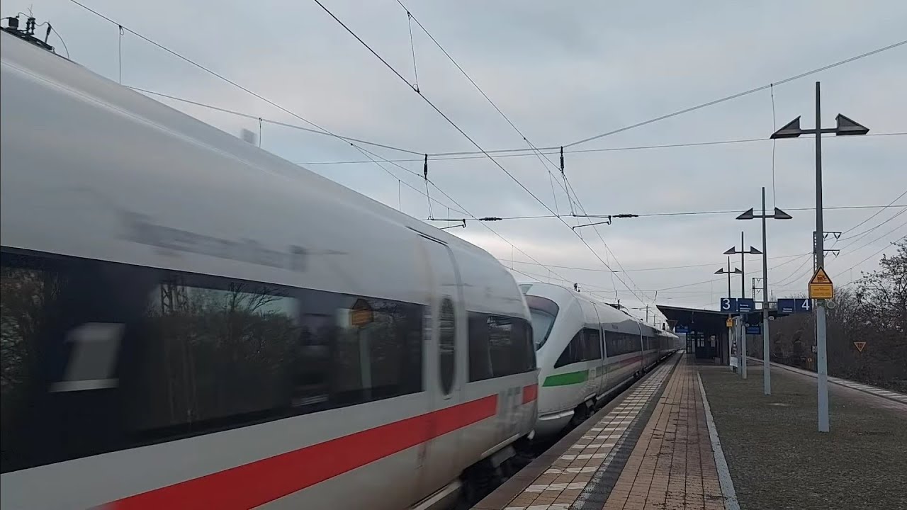 Zugverkehr in Hannover-Bismarckstraße am Samstag 13.12.2025 ICE-T Doppeltraktion 