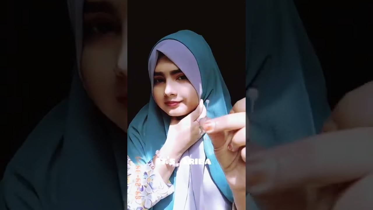 2 ta hijab diya hijab tutorial ✨🌸🥀🖤 Facebook page It's Ariba 🐿️
