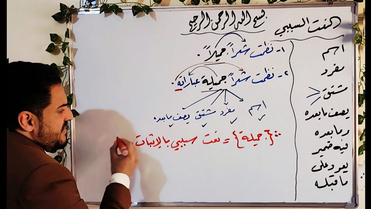 النعت السببي أهم وأخطر درس في ثالث ثانوي