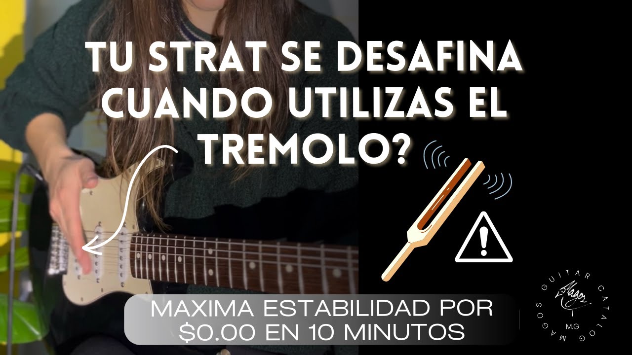 Utiliza el tremolo de tu Stratocaster sin que se desafine