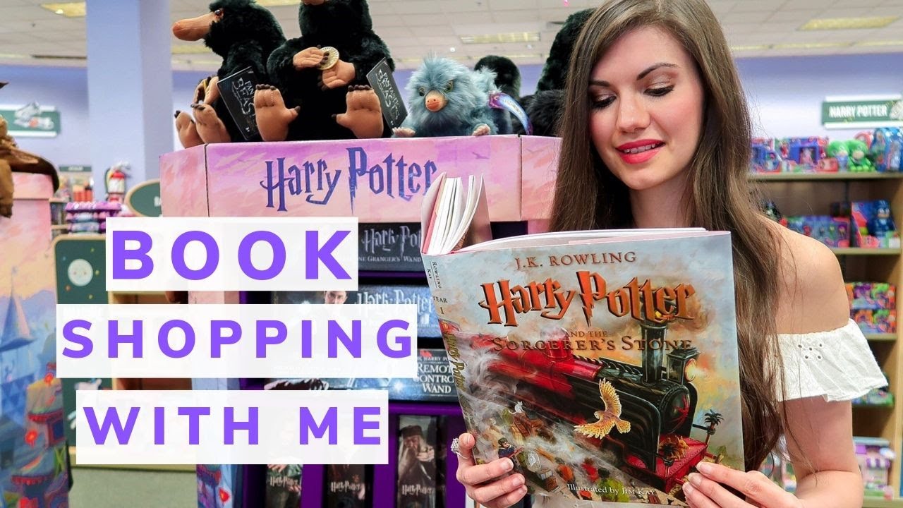Come Book Shopping With Me! Bookstore Vlog + Haul. Harry Potter, YA books, and Classics.