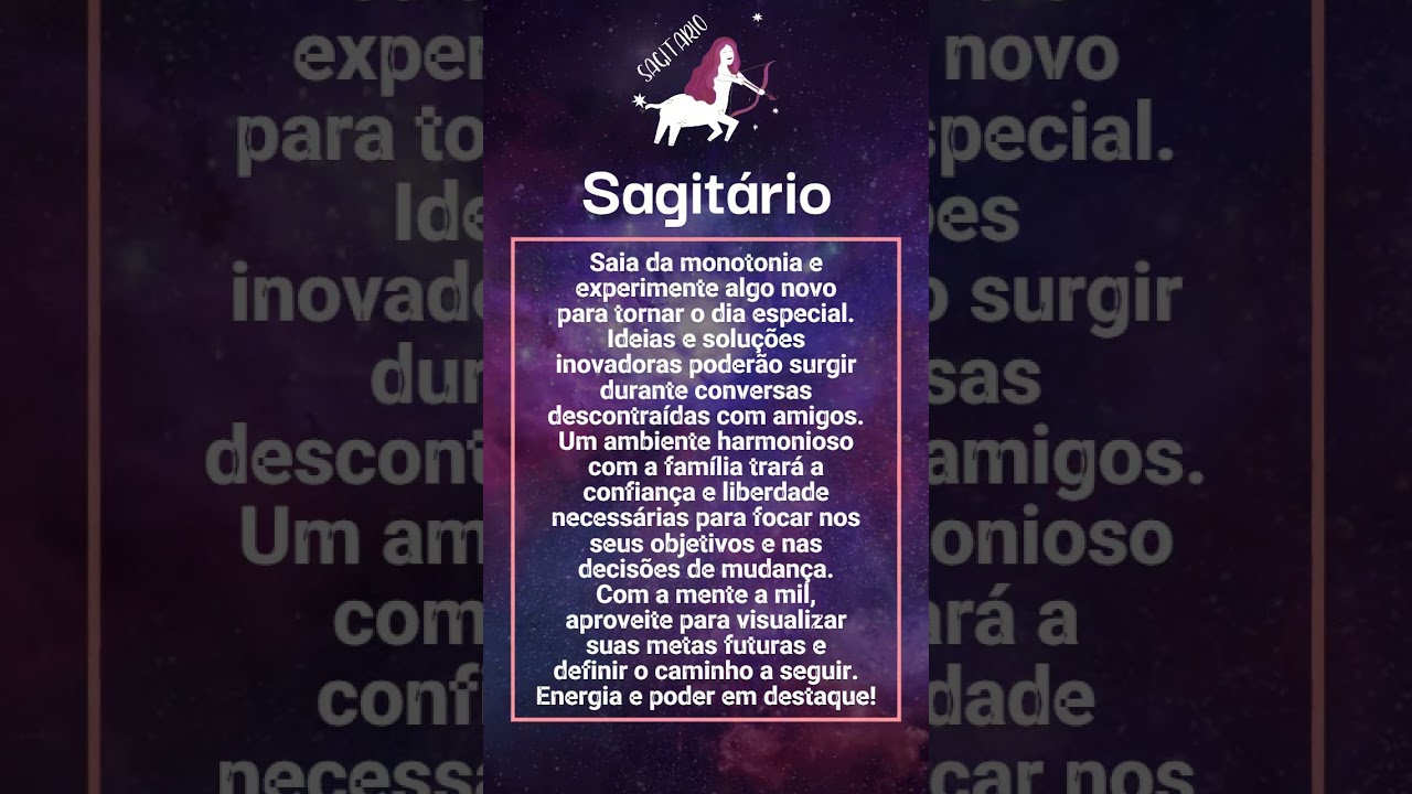 Previs&atilde;o para Sagit&aacute;rio #hor&oacute;scopo #previs&atilde;o #astral #astrologia #sagit&aacute;rio #signos #autoestima