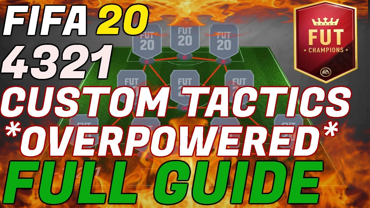 FIFA 20 4321 CUSTOM TACTICS & PLAYER INSTRUCTIONS | FULL GUIDE + GAMEPLAY | *OVERPOWERED*