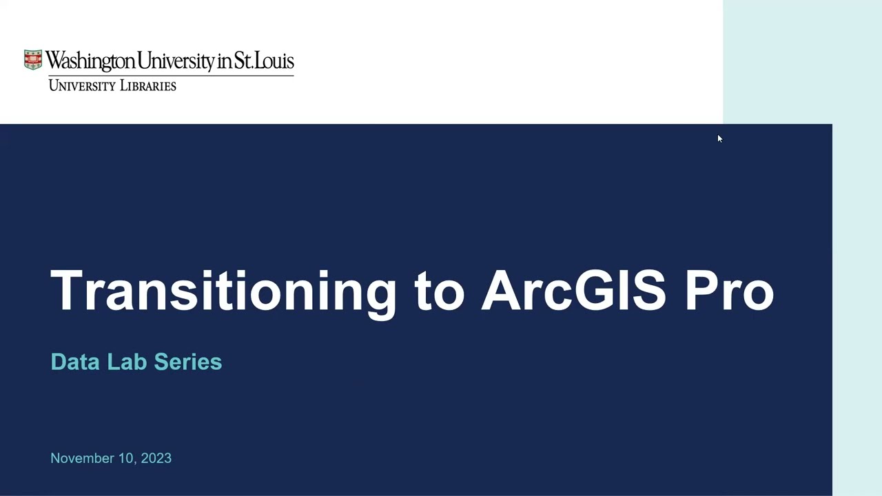 Transitioning to ArcGIS Pro