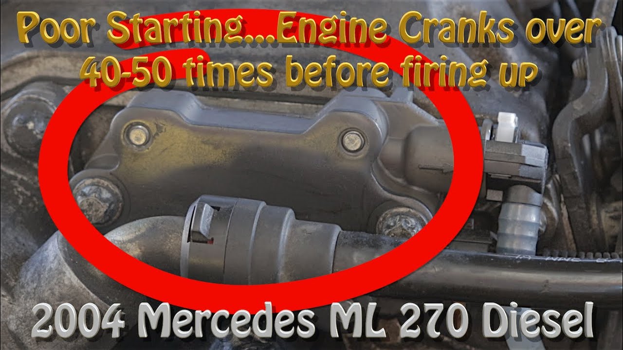 Плохой запуск... Mercedes ML270 2004 года выпуска, дизель... Двигатель проворачивается более 40-5...