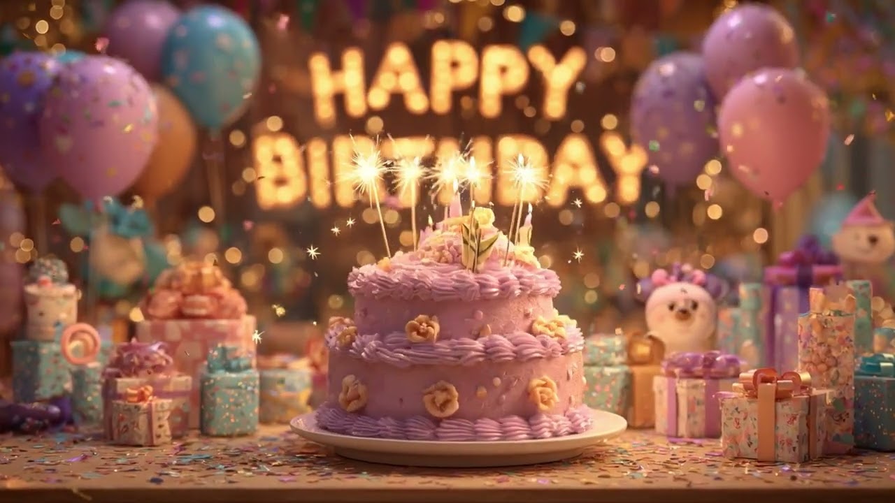 Happy Birthday Song 2026 🎉 Happy Birthday to You 🎂 Birthday Cake & Party Animation