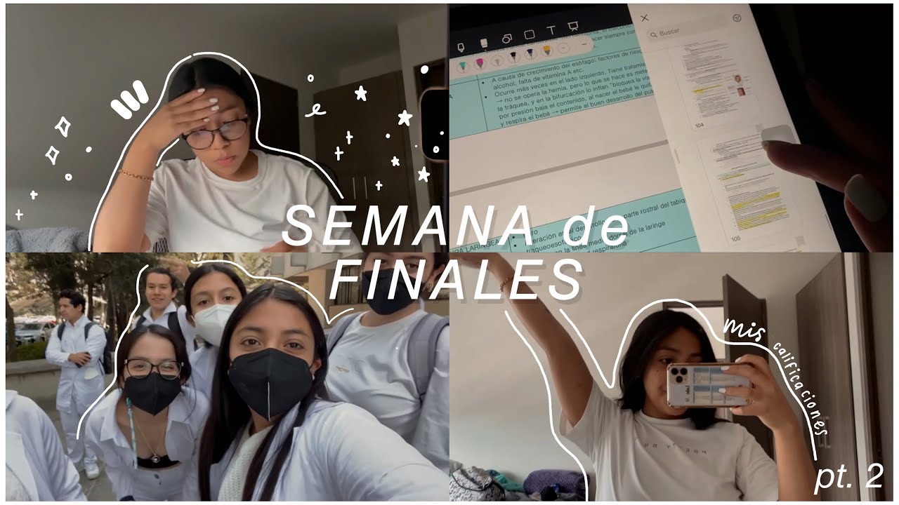 ESTE FUE MI PROMEDIO DEL SEMESTRE 😳 Semana de finales pt. 2 🤍 Carola Study