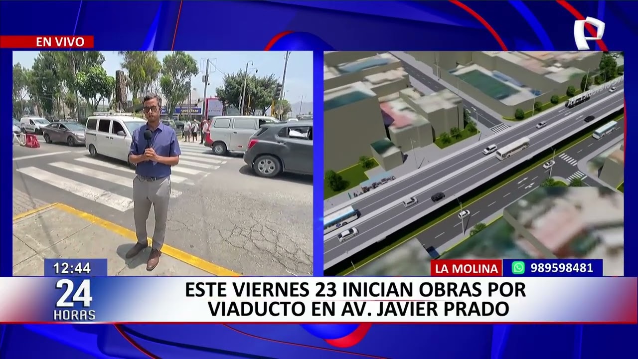 24 HORAS EN VIVO | Iniciarán obras para el viaducto de Javier Prado