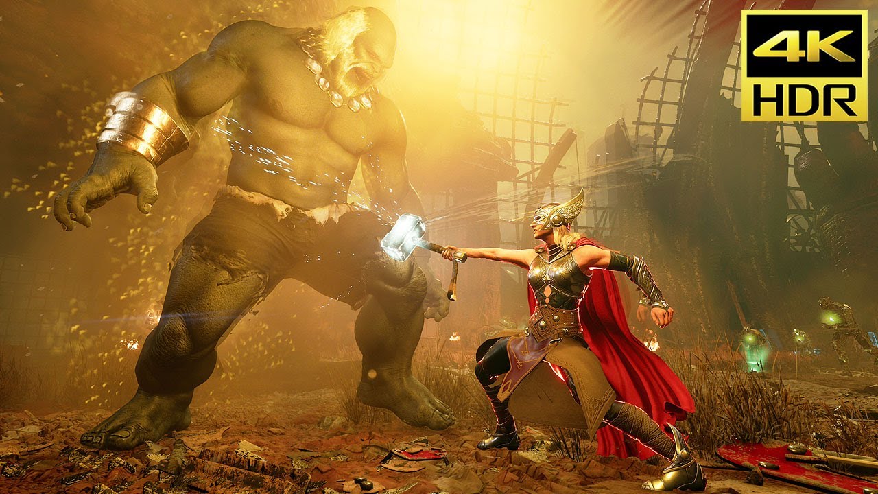 Jane Foster Thor vs Maestro Gameplay - Marvel's AVENGERS @ 4K 60ᶠᵖˢ ✔
