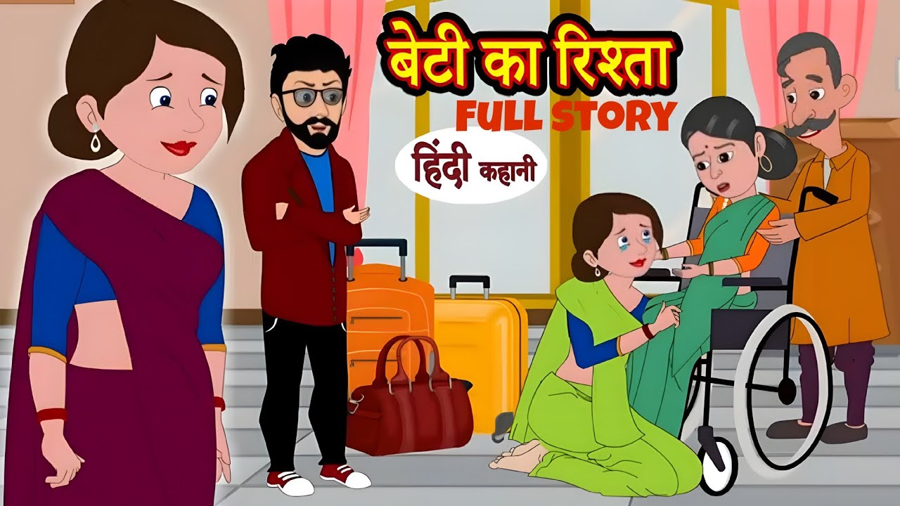 MAA BETI KI RISTA ||माँ बेटी की रिस्ता ||#cartoon #story #kahaniya #kahani 