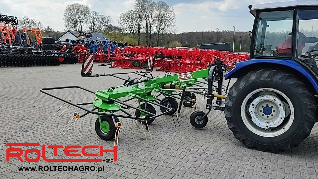 Przetrząsacz Pokosów 4-Wirnikowy 5,5m TALEX Tornado 550  - ROLTECH Poniaty Wielkie