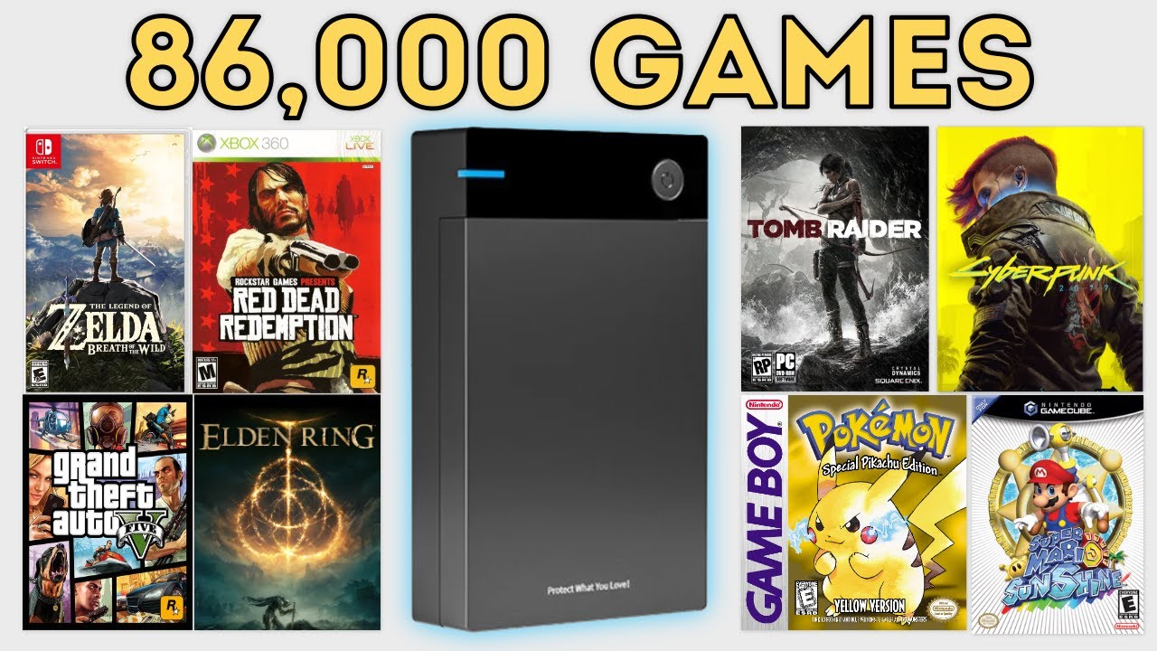 This 12TB Amazon Gaming Hard Drive has EVERY GAME EVER