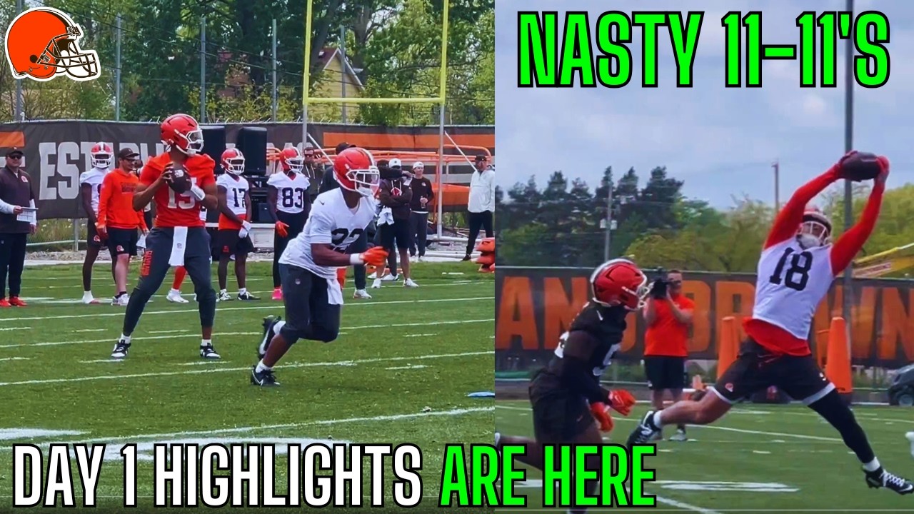 Taylen Green Denzel Boston & KC Concepcion DOMINATE Day 1 Of Browns Rookie Minicamp...
