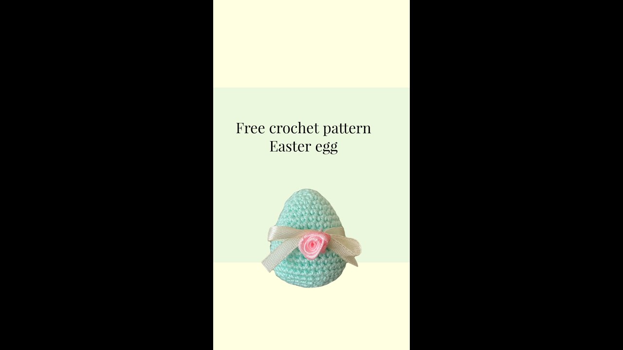 Crochet easter egg, crochet pattern, easter, English us terms